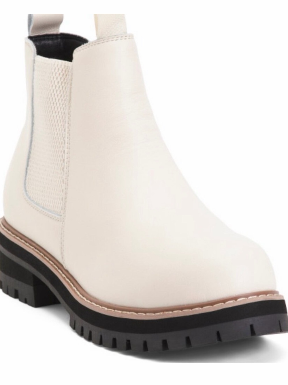 AquaDiva “Savannah" (or Chelsi) Waterproof off white ankle boot au 41 USA 9.5-10